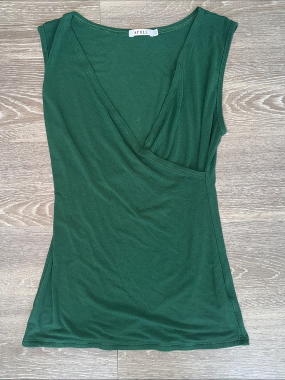 Women’s Forest Green Sleeveless Wrap Top